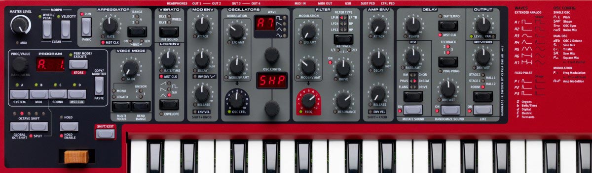 Clavia Nord Lead A1 Panel